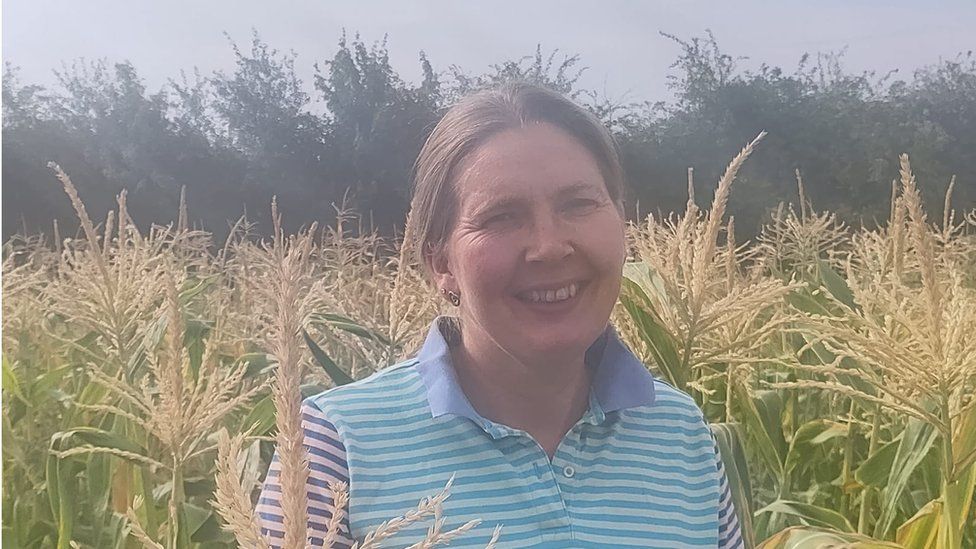 Sarah Green on her farm in Essex