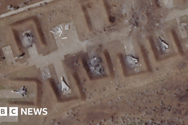 Ukraine war: Crimea airbase badly damaged, satellite images show
